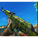 AK-47 | Olive Polycam FT  С 4 СЛУЧАЙНЫМИ НАКЛЕЙКАМИ