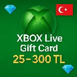 💎 Xbox Gift Card - 25-50-100-300 TL  (TURKEY) 💎