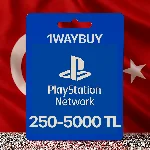 ТУРЦИЯ PlayStation Netwoк 250-5000 TL ПСН TURKEY
