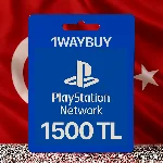 ТУРЦИЯ PlayStation Netwoк 1500 TRY Подарочная карта код