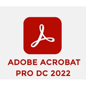 Adobe Acrobat Pro DC 2022  Windows 1 Device  Lifetime