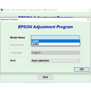 Epson L6460 L6490 Adjustment Program