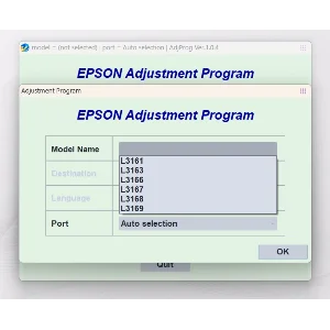 AdjProg Reset- L3161 L3163 L3166 L3167 L3168 L3169