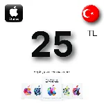 Apple iTunes 25 TL TRY (Турция) App Store GIFT CARD