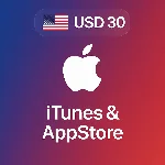 🍎 Подарочная карта Apple iTunes (USA) 30$