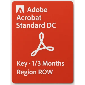ADOBE ACROBAT STANDARD DC KEY  🔑 1/3 Months ROW