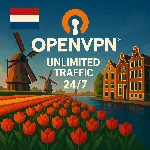 ✔️OPENVPN NETHERLAND БЕЗЛИМИТНЫЙ АВТО 1/2/3 МЕСЯЦА 3DEV