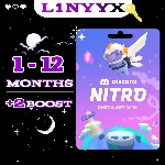 DISCORD NITRO 1-12 МЕСЯЦЕВ  + 2 буста (Год ХИТ)