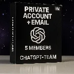 Администратор команды ChatGPT на 1 месяц | 5 приглашени