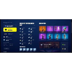 Aккаунт Fortnite с более чем 1455 предметами