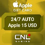 24/7 АВТО | Apple 15 долларов США (подарочная карта)
