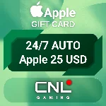 24/7 АВТО | Apple 25 долларов США (подарочная карта)