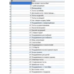 MySQL dump базы данных тостов и поздравлений. (контент)