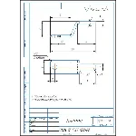 Чертеж и 3д модель детали клемма в программе компас