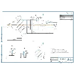 Чертеж детали вал-шестерня коническая в компасе