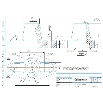 Чертеж и 3д модель детали подпятник в программе Компас