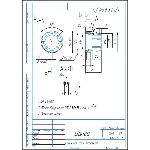 Чертеж и 3D модель детали "Цанга" в программе Компас 3D
