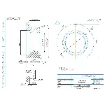 Рабочий чертеж детали "Опора" 751.01.03.00 002 в компас