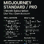 Midjourney Standard / Pro – 1 Month Subscription
