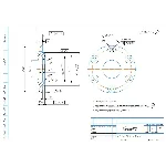 Чертеж детали крышка подшипника сквозная d=85 мм