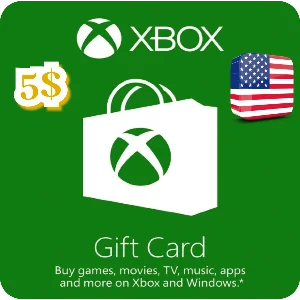 КАРТА ПОПОЛНЕНИЯ БАЛАНСА XBOX 5 USD США