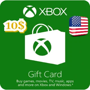 КАРТА ПОПОЛНЕНИЯ БАЛАНСА XBOX 10 USD США