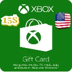 КАРТА ПОПОЛНЕНИЯ БАЛАНСА XBOX 15 USD США