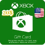 КАРТА ПОПОЛНЕНИЯ БАЛАНСА XBOX 20 USD США