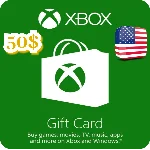 КАРТА ПОПОЛНЕНИЯ БАЛАНСА XBOX 50 USD США