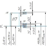 Расчет калибра-пробки 18H7, схема полей допусков
