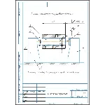 Схема измерения торцевого биения в программе Компас