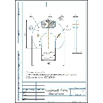 Чертеж калибр-скоба для контроля вала 40h12 в компасе
