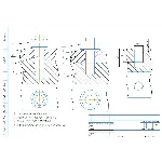 Чертеж болтовое, шпилечное соединение М24