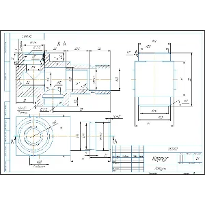 18.001 корпус - чертеж, аксонометрия, 3D модель детали
