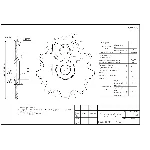 Чертеж звездочки приводной z=9; p=125 в AutoCAD