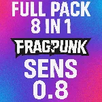 FULL PACK 8 in 1 Logitech FragPunk сенса - 0.8
