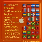 Apple ID США + Канада + Мексика + Другие | Без 2FA 🔐