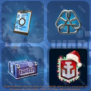 🏅World of Warships🎮Твич Дропс✅4 предметов + 🎁