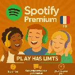 🎵Spotify Premium - 6 месяцев подписки | FR