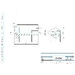 Чертеж штуцер воздушного фильтра в программе Компас 3D
