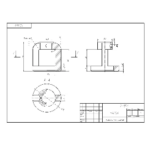 11.003 корпус - Чертеж и 3D модель детали