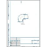 Чертеж трубного соединения с угольником G3/4