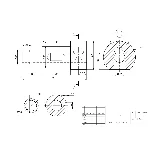 Чертеж детали вал с сечениями в AutoCAD