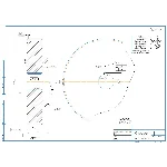 Чертеж шестерня цилиндрическая m=4 мм; z=75 шт.