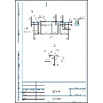 Чертеж детали шток
