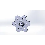 3D модель детали звездочка