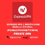 EXPRESS VPN 1 MONTH CODE | 5 Profiles (Private Code)