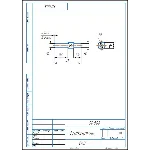 50.008 толкатель - чертеж детали из альбома Аксарина