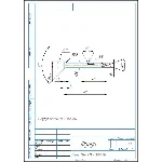 Чертеж шуруп 1-8х80 ГОСТ 1145-80