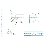 Чертеж и 3D модель детали "Штуцер"